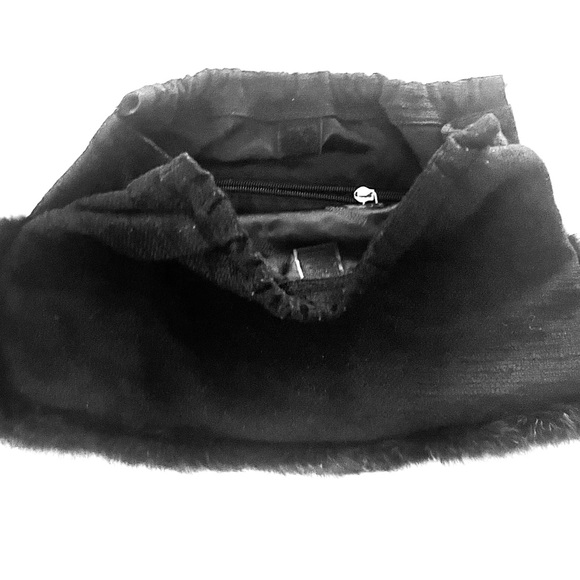 Moschino  Faux Fur Clutch Bag